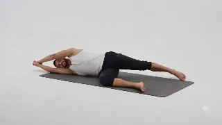 Side-Lying Floor Stretch Left